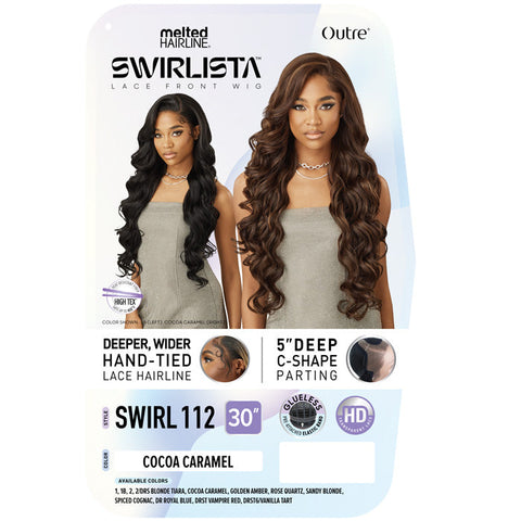Outre Melted Hairline Swirlista Glueless HD Lace Front Wig - SWIRL 112 Outre Melted Hairline Swirlista Glueless HD Lace Front Wig - SWIRL 112