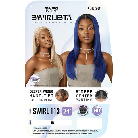 Outre Melted Hairline Swirlista Glueless HD Lace Front Wig - SWIRL 113 Outre Melted Hairline Swirlista Glueless HD Lace Front Wig - SWIRL 113