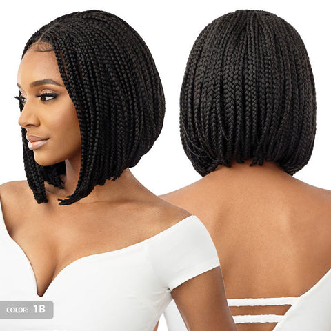 Outre Pre Braided 4X4 HD Lace Front Wig - BOX BRAID BOB 12" Outre Pre Braided 4X4 HD Lace Front Wig - BOX BRAID BOB 12"