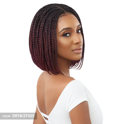 Outre Pre Braided 4X4 HD Lace Front Wig - BOX BRAID BOB 12" Outre Pre Braided 4X4 HD Lace Front Wig - BOX BRAID BOB 12"