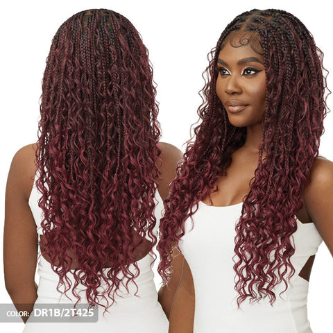 Outre Whole Lace Wig Glueless Pre-Braided Knotless HD Lace Wig - BOHO BOX BRAIDS 28" Outre Whole Lace Wig Glueless Pre-Braided Knotless HD Lace Wig - BOHO BOX BRAIDS 28"