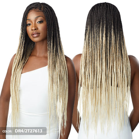 Outre Pre-Braided Glueless HD 13X4 Lace Front Wig - KNOTLESS SQUARE PART BRAIDS Outre Pre-Braided Glueless HD 13X4 Lace Front Wig - KNOTLESS SQUARE PART BRAIDS