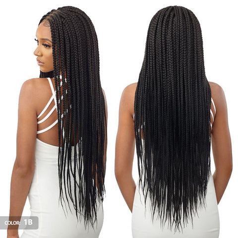 Outre Pre Braided HD 4X4 Lace Front Wig - MIDDLE PART-IN BOX BRAIDS 36" Outre Pre Braided HD 4X4 Lace Front Wig - MIDDLE PART-IN BOX BRAIDS 36"