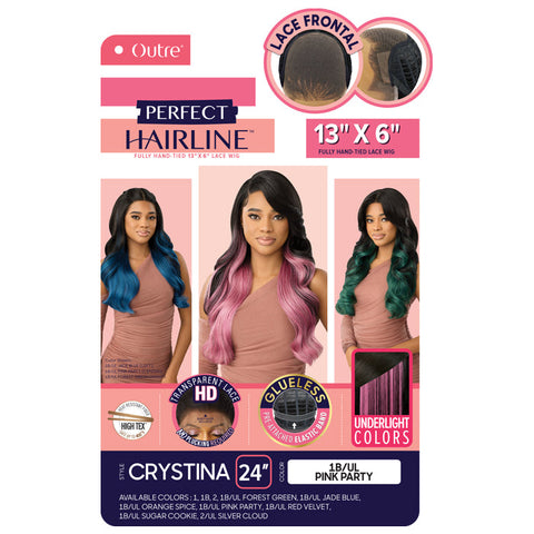 Outre Perfect Hairline Glueless 13x6 HD Lace Front Wig - CRYSTINA Outre Perfect Hairline Glueless 13x6 HD Lace Front Wig - CRYSTINA