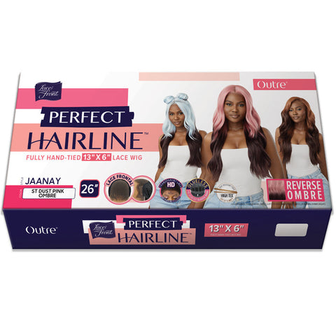 Outre Perfect Hairline Glueless 13x6 HD Lace Front Wig - JAANAY - Reverse Ombre Outre Perfect Hairline Glueless 13x6 HD Lace Front Wig - JAANAY - Reverse Ombre