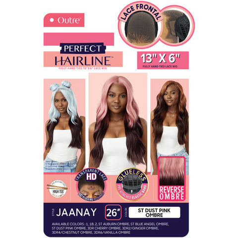 Outre Perfect Hairline Glueless 13x6 HD Lace Front Wig - JAANAY - Reverse Ombre Outre Perfect Hairline Glueless 13x6 HD Lace Front Wig - JAANAY - Reverse Ombre