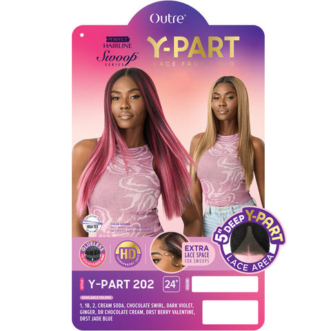 Outre Perfect Hairline Swoop Series Glueless 5" Deep Y-Part HD Lace Front Wig - Y-PART 202 Outre Perfect Hairline Swoop Series Glueless 5" Deep Y-Part HD Lace Front Wig - Y-PART 202
