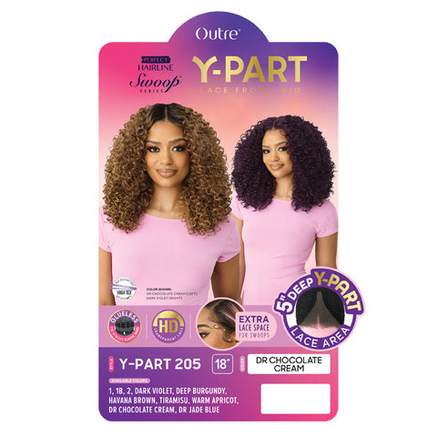 Swoop Series Perfect Hairline By Outre Glueless HD 5" Y-Part Lace Front Wig - Y-PART 205 Swoop Series Perfect Hairline By Outre Glueless HD 5" Y-Part Lace Front Wig - Y-PART 205