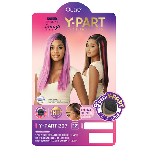 Swoop Series Perfect Hairline By Outre Glueless 5" HD Deep Lace Front Wig - Y-PART 207 Swoop Series Perfect Hairline By Outre Glueless 5" HD Deep Lace Front Wig - Y-PART 207