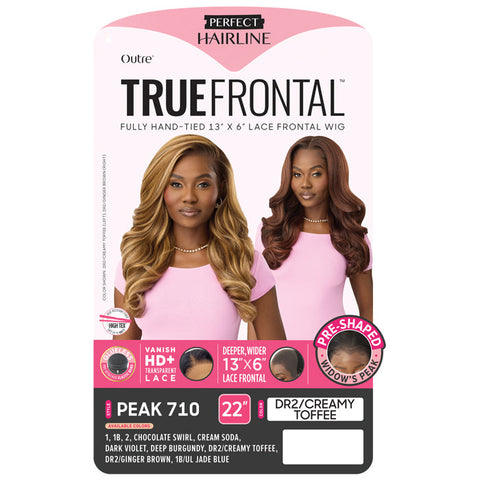 True Frontal Perfect Hairline By Outre Glueless 13x6 HD Pre-Shaped Lace Front Wig - PEAK 710 True Frontal Perfect Hairline By Outre Glueless 13x6 HD Pre-Shaped Lace Front Wig - PEAK 710