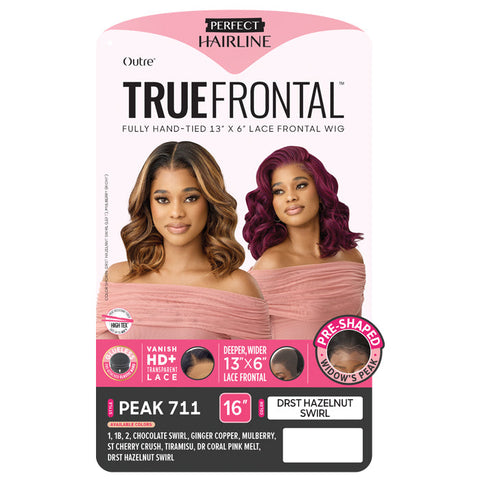 True Frontal Perfect Hairline By Outre Glueless 13x6 HD Pre-Shaped Lace Front Wig - PEAK 711 True Frontal Perfect Hairline By Outre Glueless 13x6 HD Pre-Shaped Lace Front Wig - PEAK 711