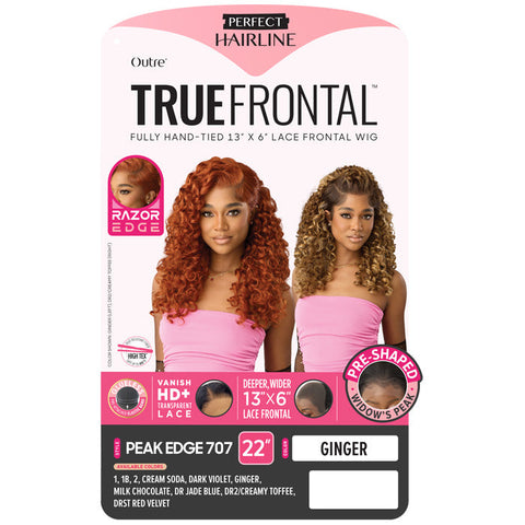 Outre Prefect Hairline True Frontal Glueless 13x6 HD Pre-Shaped Widow's Peak Lace Front Wig - PEAK EDGE 707 Outre Prefect Hairline True Frontal Glueless 13x6 HD Pre-Shaped Widow's Peak Lace Front Wig - PEAK EDGE 707
