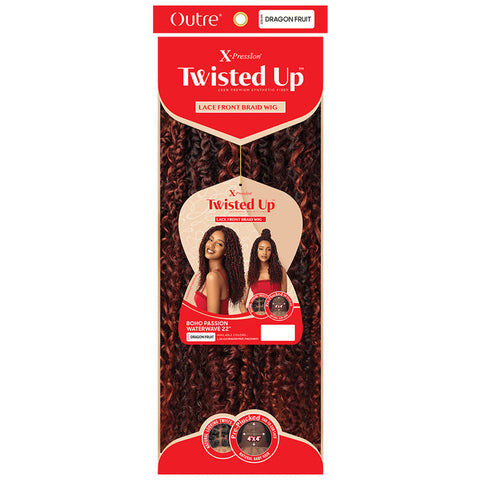 Outre X-Pression Twisted Up Glueless 4x4 Lace Front Braid Wig - BOHO PASSION WATERWAVE 22" Outre X-Pression Twisted Up Glueless 4x4 Lace Front Braid Wig - BOHO PASSION WATERWAVE 22"