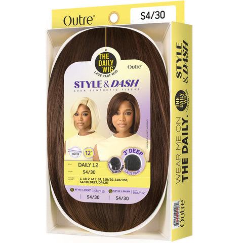 Outre The Daily Wig Style & Dash 3" Deep Lace Part Wig - DAILY 12 Outre The Daily Wig Style & Dash 3" Deep Lace Part Wig - DAILY 12