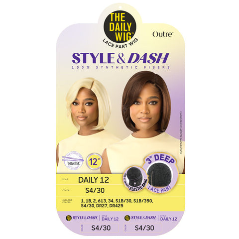 Outre The Daily Wig Style & Dash 3" Deep Lace Part Wig - DAILY 12 Outre The Daily Wig Style & Dash 3" Deep Lace Part Wig - DAILY 12