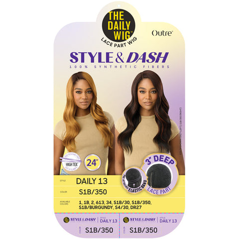 Outre The Daily Wig Style & Dash 3" Deep Lace Part Wig - DAILY 13 Outre The Daily Wig Style & Dash 3" Deep Lace Part Wig - DAILY 13