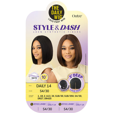 Style And Dash The Daily WIg By Outre 3" Deep Lace Part Wig - DAILY 14 Style And Dash The Daily WIg By Outre 3" Deep Lace Part Wig - DAILY 14