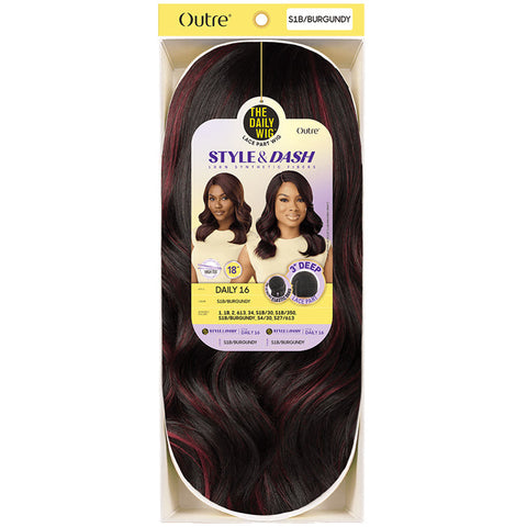 Outre The Daily Wig Style & Dash 3" Deep Lace Part Wig - DAILY 16 Outre The Daily Wig Style & Dash 3" Deep Lace Part Wig - DAILY 16