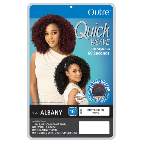 Quick Weave By Outre Half Wig - ALBANY Quick Weave By Outre Half Wig - ALBANY
