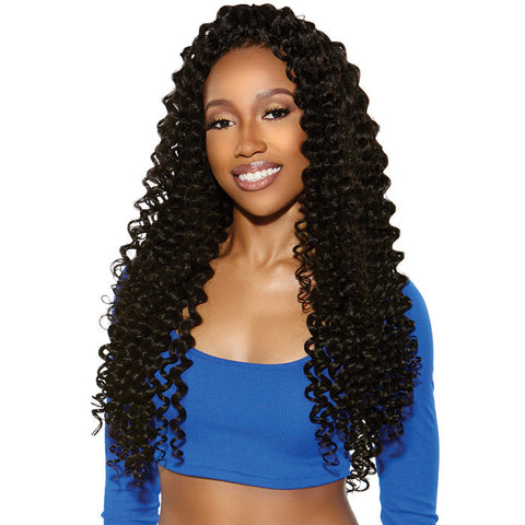 Sensationnel Ruwa Pre-Stretched Crochet Braids - 3X DEEP 18"/24" Sensationnel Ruwa Pre-Stretched Crochet Braids - 3X DEEP 18"/24"