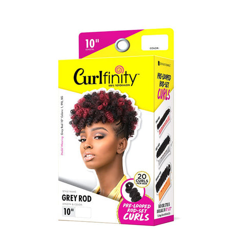 Sensationnel Curlfinity Pre-Loop Rod-Set Curls Bulk Braid - GREY ROD 10/20" Sensationnel Curlfinity Pre-Loop Rod-Set Curls Bulk Braid - GREY ROD 10/20"