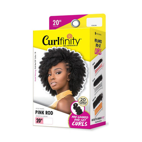 Sensationnel Curlfinity Pre-Loop Rod-Set Curls Bulk Braid - PINK ROD 10/20" Sensationnel Curlfinity Pre-Loop Rod-Set Curls Bulk Braid - PINK ROD 10/20"
