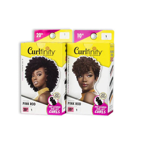 Sensationnel Curlfinity Pre-Loop Rod-Set Curls Bulk Braid - PINK ROD 10/20" Sensationnel Curlfinity Pre-Loop Rod-Set Curls Bulk Braid - PINK ROD 10/20"