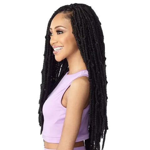 Sensationnel Lulutress Pre-Looped Crochet Braid - 3X BOMB TWIST 18" Sensationnel Lulutress Pre-Looped Crochet Braid - 3X BOMB TWIST 18"