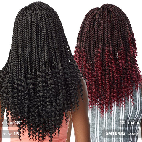 Sensationnel Lulutress Pre-Looped Crochet Braid - 3X GODDESS BOX BRAID 12"/18" Sensationnel Lulutress Pre-Looped Crochet Braid - 3X GODDESS BOX BRAID 12"/18"