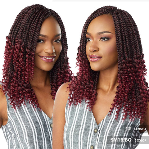 Sensationnel Lulutress Pre-Looped Crochet Braid - 3X GODDESS BOX BRAID 12"/18" Sensationnel Lulutress Pre-Looped Crochet Braid - 3X GODDESS BOX BRAID 12"/18"