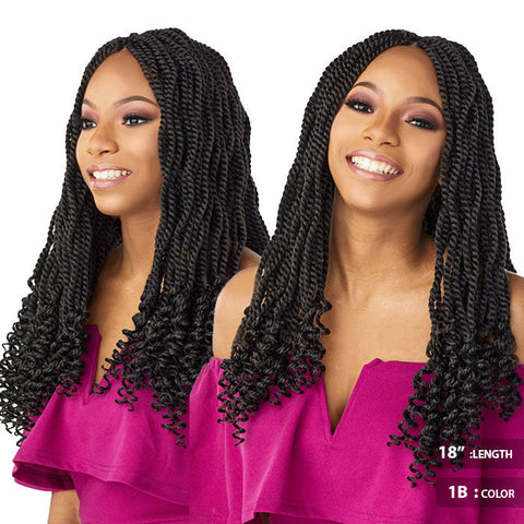 Sensationnel Lulutress Pre-Looped Crochet Braid - 3X KINKY TWIST 12/18" Sensationnel Lulutress Pre-Looped Crochet Braid - 3X KINKY TWIST 12/18"