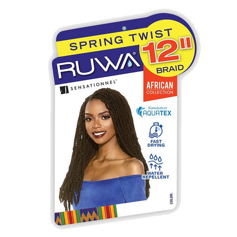 Sensationnel Ruwa Crochet Braid - SPRING TWIST 12" Sensationnel Ruwa Crochet Braid - SPRING TWIST 12"