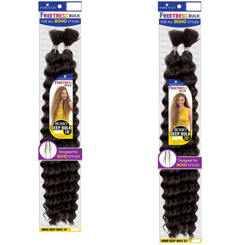 Freetress Bulk Braids - BOHO DEEP BULK 18"/22" Freetress Bulk Braids - BOHO DEEP BULK 18"/22"