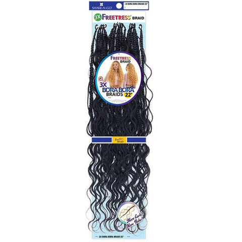 Freetress Pre-Looped Crochet Braids - 3X BORA BORA BRAIDS 22" Freetress Pre-Looped Crochet Braids - 3X BORA BORA BRAIDS 22"