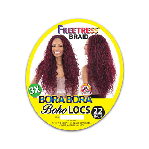 Freetress Pre-Looped Crochet Braids - 3X BORA BORA BOHO LOCS 22" Freetress Pre-Looped Crochet Braids - 3X BORA BORA BOHO LOCS 22"