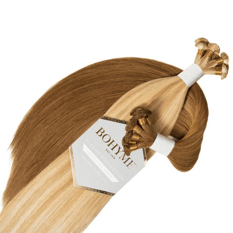 Bohyme Gold 100% Remy Human Hair Weave - SILKY STRAIGHT 14/18/22" (Hand-Tied) Bohyme Gold 100% Remy Human Hair Weave - SILKY STRAIGHT 14/18/22" (Hand-Tied)
