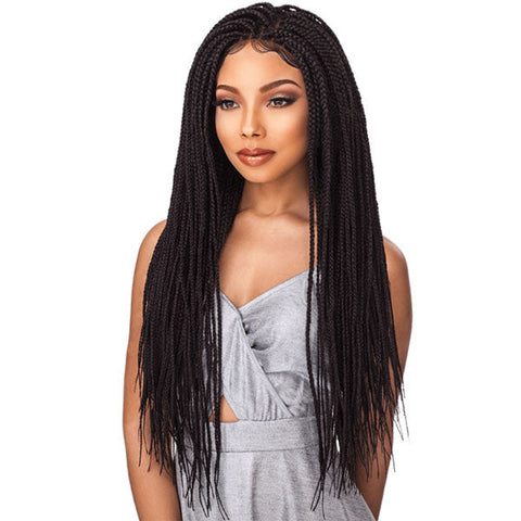 Sensationnel Cloud 9 Synthetic 4x4 Part Swiss Lace Wig BOX BRAID SMALL Sensationnel Cloud 9 Synthetic 4x4 Part Swiss Lace Wig BOX BRAID SMALL