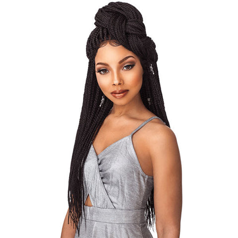 Sensationnel Cloud 9 Synthetic 4x4 Part Swiss Lace Wig BOX BRAID SMALL Sensationnel Cloud 9 Synthetic 4x4 Part Swiss Lace Wig BOX BRAID SMALL