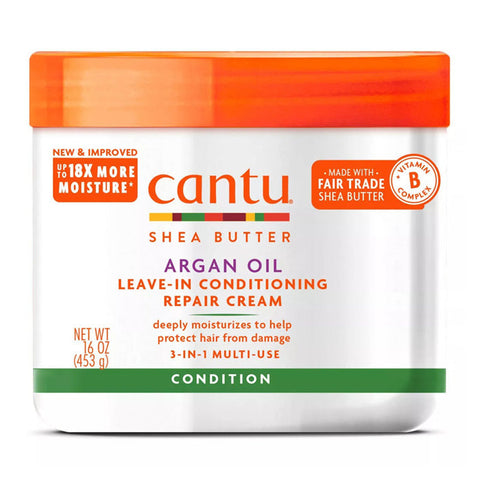 Cantu Shea Butter Argan Oil Leave-In Conditioning Repair Cream 16 oz Cantu Shea Butter Argan Oil Leave-In Conditioning Repair Cream 16 oz