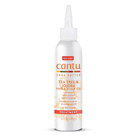 Cantu Shea Butter Tea Tree & Jojoba - HAIR & SCALP OIL TREATMENT 6 oz Cantu Shea Butter Tea Tree & Jojoba - HAIR & SCALP OIL TREATMENT 6 oz