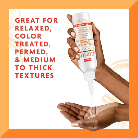 Cantu Shea Butter Tea Tree & Jojoba - HAIR & SCALP OIL TREATMENT 6 oz Cantu Shea Butter Tea Tree & Jojoba - HAIR & SCALP OIL TREATMENT 6 oz