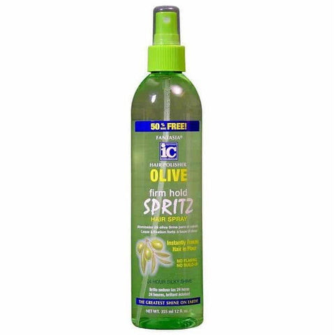 IC Fantasia Hair Polisher Olive Oil Spritz Hair Spray 12 oz IC Fantasia Hair Polisher Olive Oil Spritz Hair Spray 12 oz