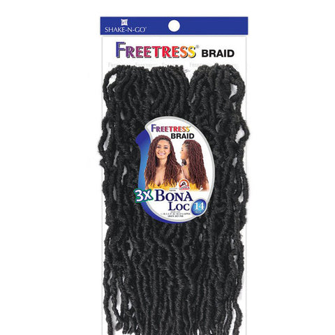 Freetress Pre-Looped Crochet Braid - 3X BONA LOC 14" Freetress Pre-Looped Crochet Braid - 3X BONA LOC 14"