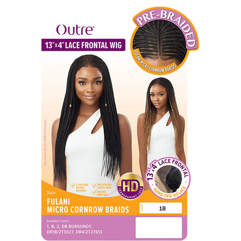 Outre Pre-Braided Glueless HD 13X4 Lace Frontal Wig - FULANI MICRO CORNROW BRAIDS Outre Pre-Braided Glueless HD 13X4 Lace Frontal Wig - FULANI MICRO CORNROW BRAIDS