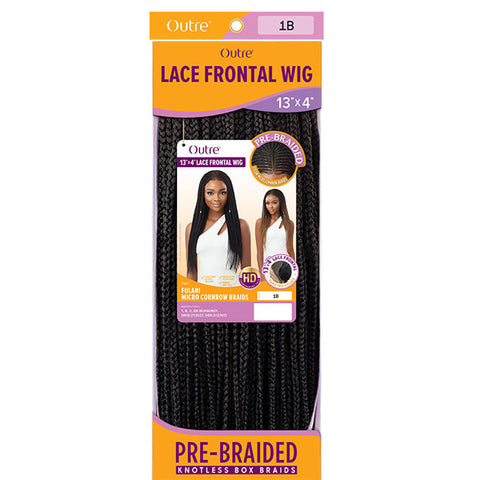 Outre Pre-Braided Glueless HD 13X4 Lace Frontal Wig - FULANI MICRO CORNROW BRAIDS Outre Pre-Braided Glueless HD 13X4 Lace Frontal Wig - FULANI MICRO CORNROW BRAIDS