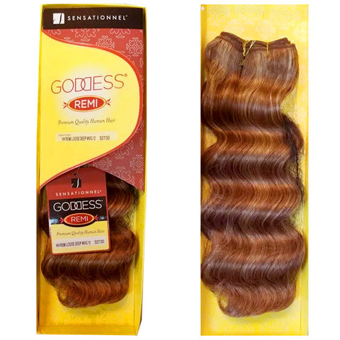 Sensationnel Goddess Remi Human Hair Weave - LOOSE DEEP 12" Sensationnel Goddess Remi Human Hair Weave - LOOSE DEEP 12"