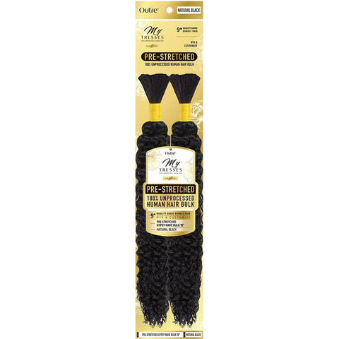 Outre Mytresses Gold Label 100% Unprocessed Human Hair Braids - PRE-STRETCHED GYPSY WAVE BULK 18"/24" Outre Mytresses Gold Label 100% Unprocessed Human Hair Braids - PRE-STRETCHED GYPSY WAVE BULK 18"/24"