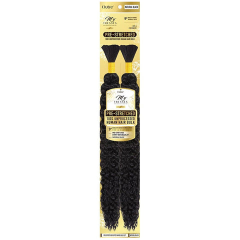 Outre Mytresses Gold Label 100% Unprocessed Human Hair Braids - PRE-STRETCHED GYPSY WAVE BULK 18"/24" Outre Mytresses Gold Label 100% Unprocessed Human Hair Braids - PRE-STRETCHED GYPSY WAVE BULK 18"/24"