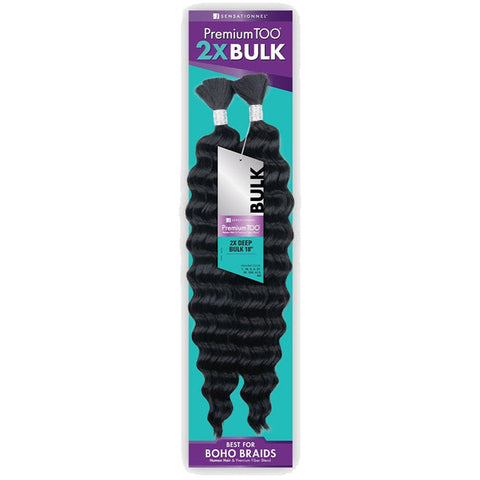 Sensationnel Premium Too Human Hair Blend 2X Bulk Braids - 2X DEEP BULK 18" Sensationnel Premium Too Human Hair Blend 2X Bulk Braids - 2X DEEP BULK 18"