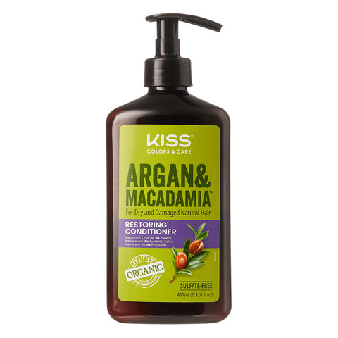 Kiss Colors & Care Argan and Macadamia Conditoner 13.5 fl oz Kiss Colors & Care Argan and Macadamia Conditoner 13.5 fl oz